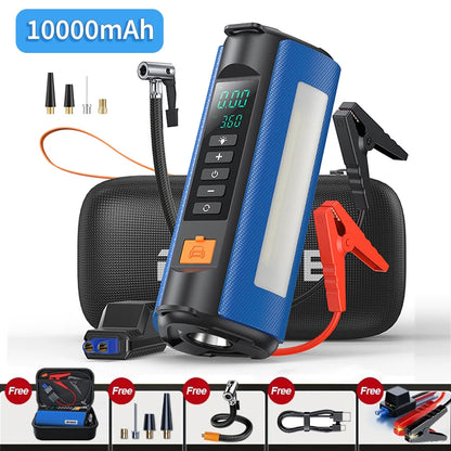 4 IN 1 CAR POWER PACK BATTERY BOOSTER AIR INFLATOR UTILITY LIGHT